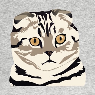 Adorable Scottish Fold Cat T-Shirt